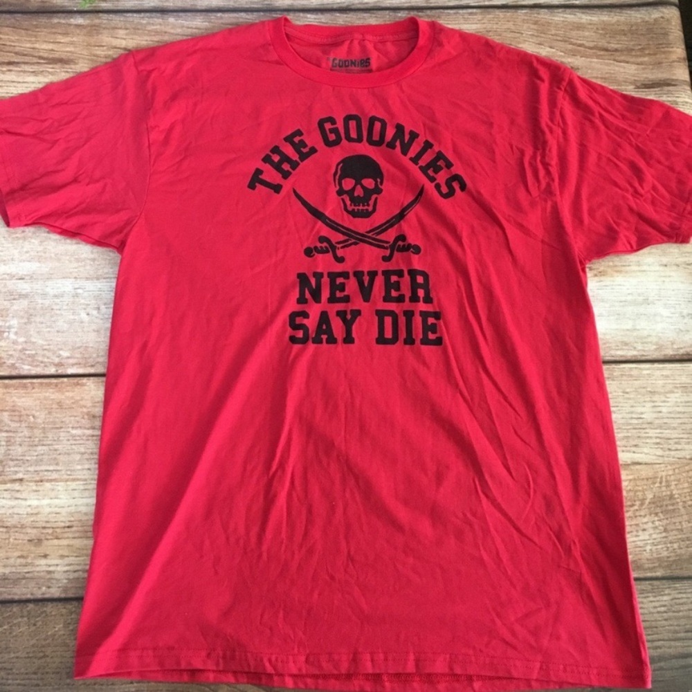 Red Goonies Never Say Die Tee